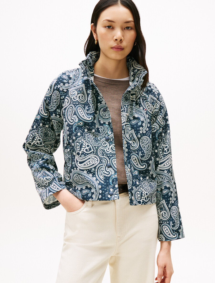 kurze nylon-windjacke