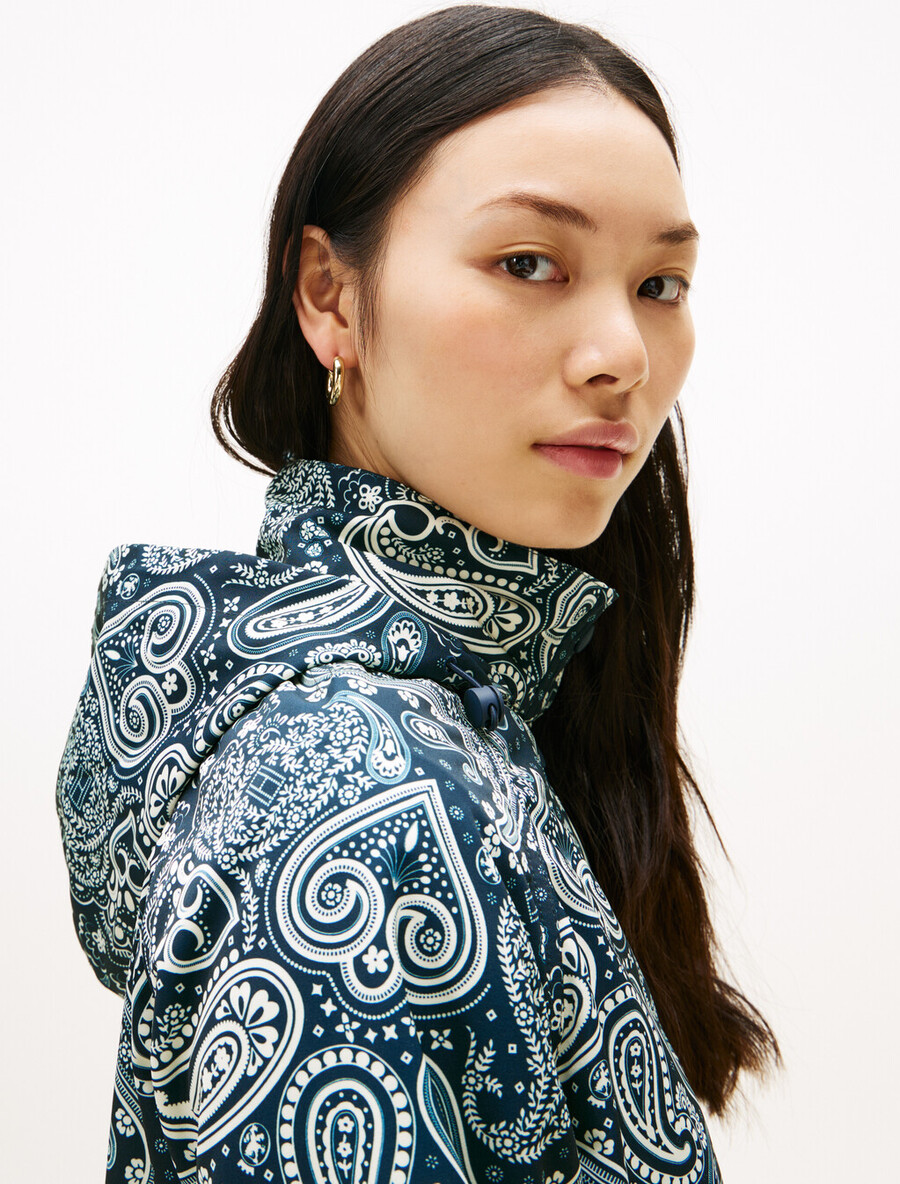 kurze nylon-windjacke