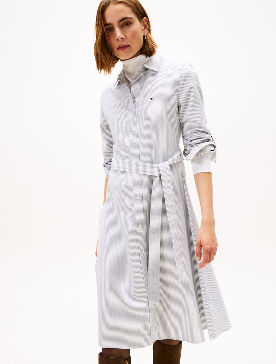 oxford-kleid in asiatischer passform