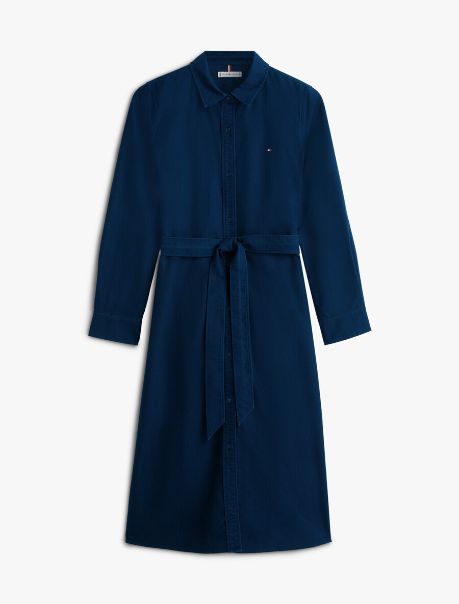 oxford-kleid in asiatischer passform