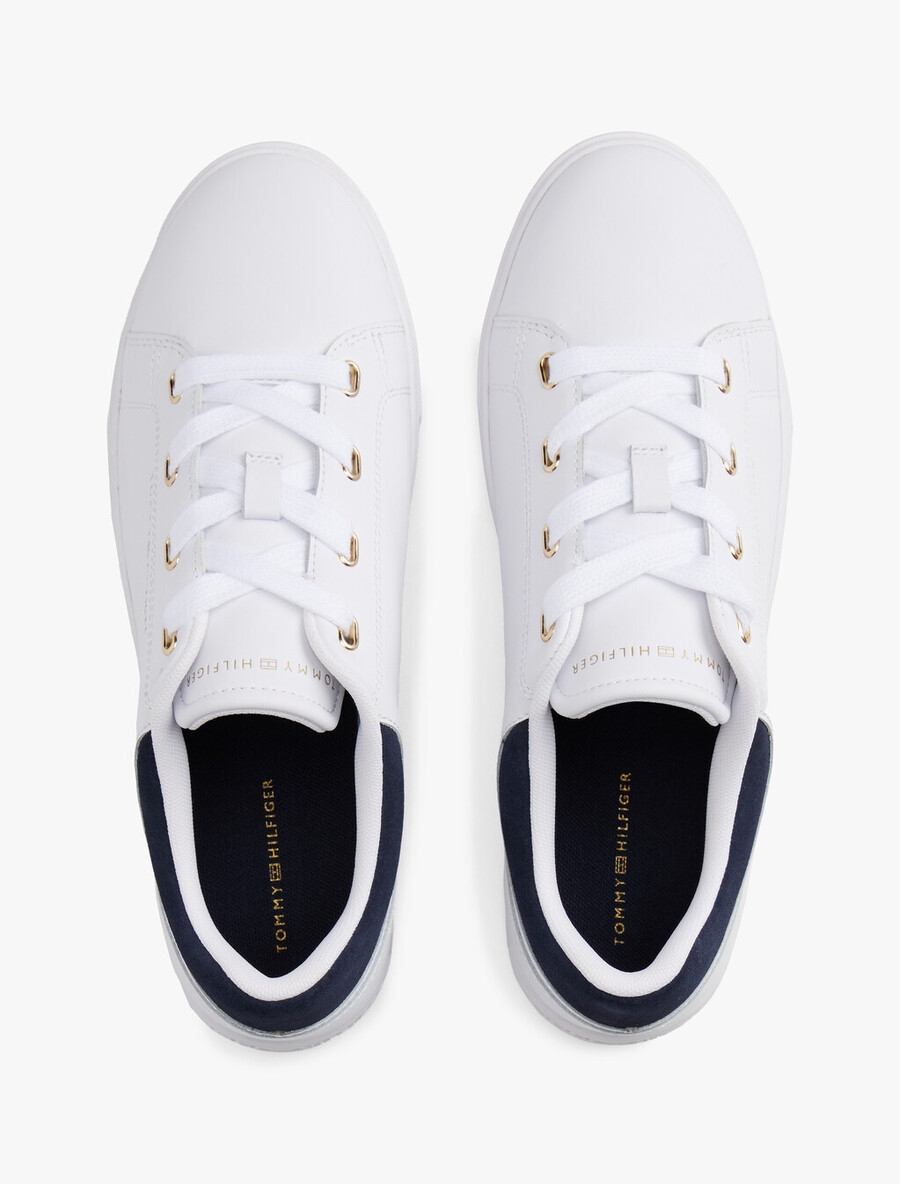 sneaker mit leder-cupsohle