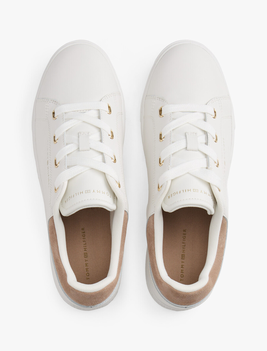 sneaker mit leder-cupsohle