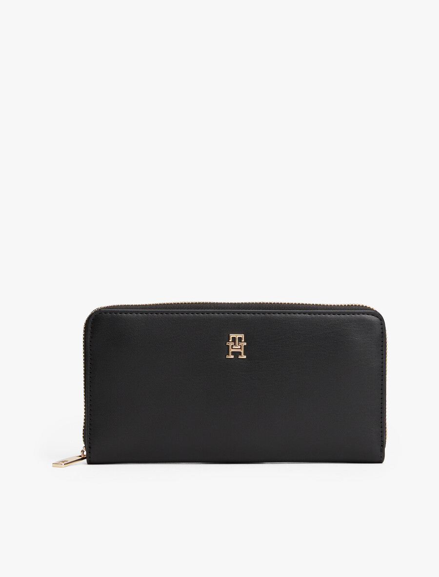 hilfiger icon zip-around geldbörse