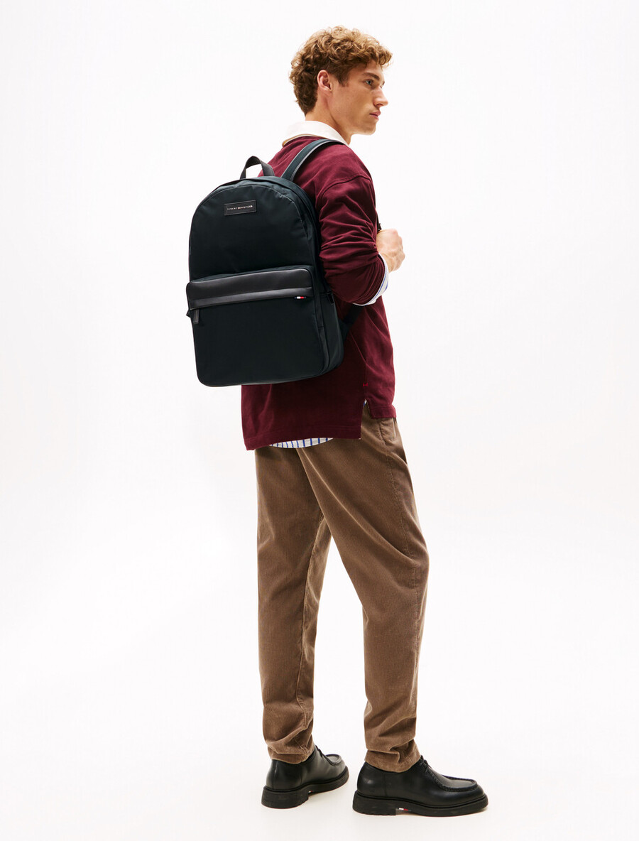 rucksack mit logo-patch
