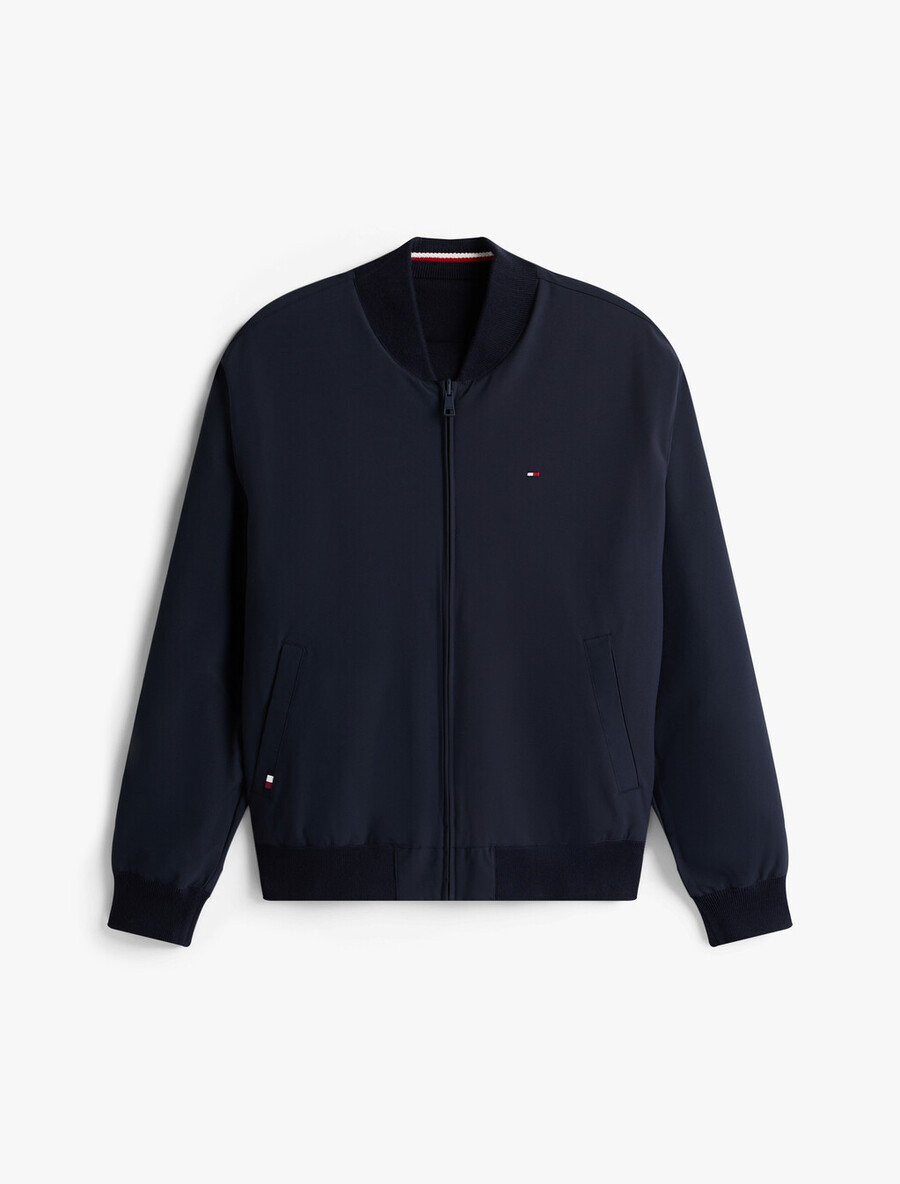 wende-bomberjacke aus materialmix