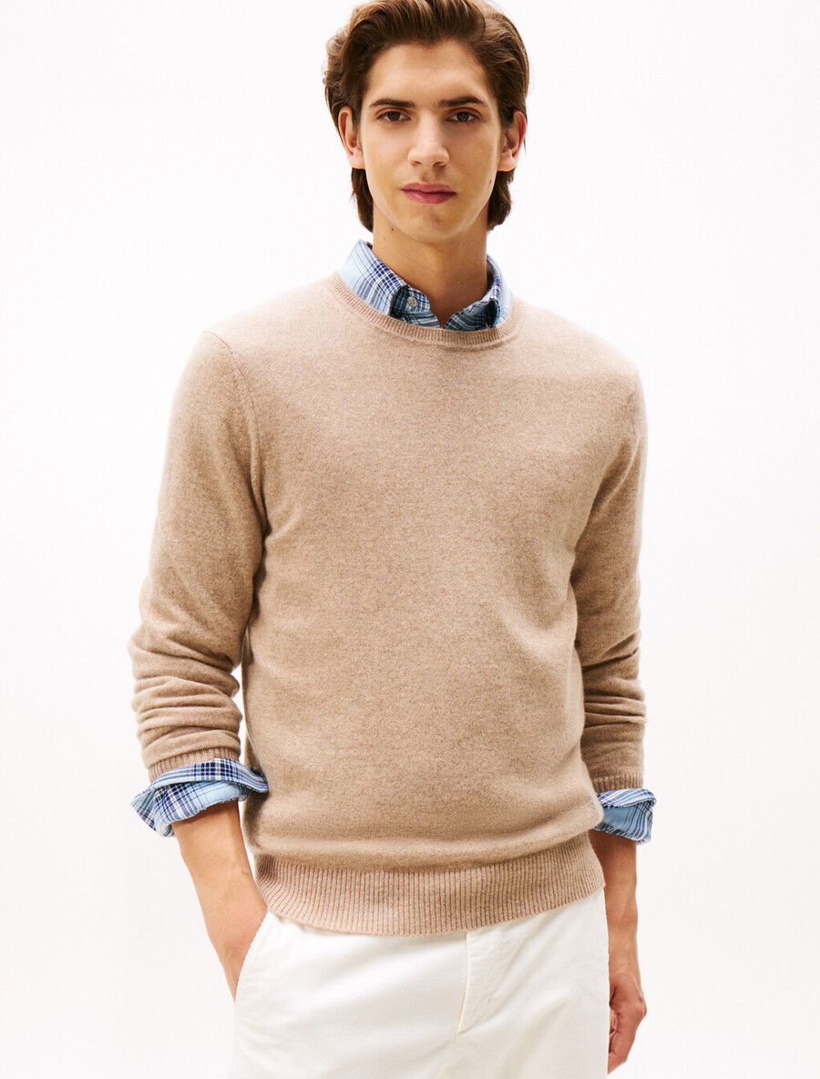 eleganter freizeitpullover aus reinem kaschmir