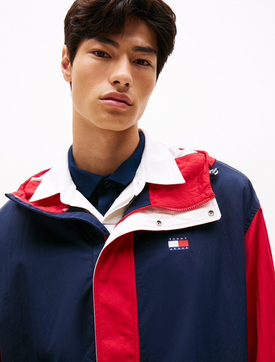sportjacke mit farbblock-design