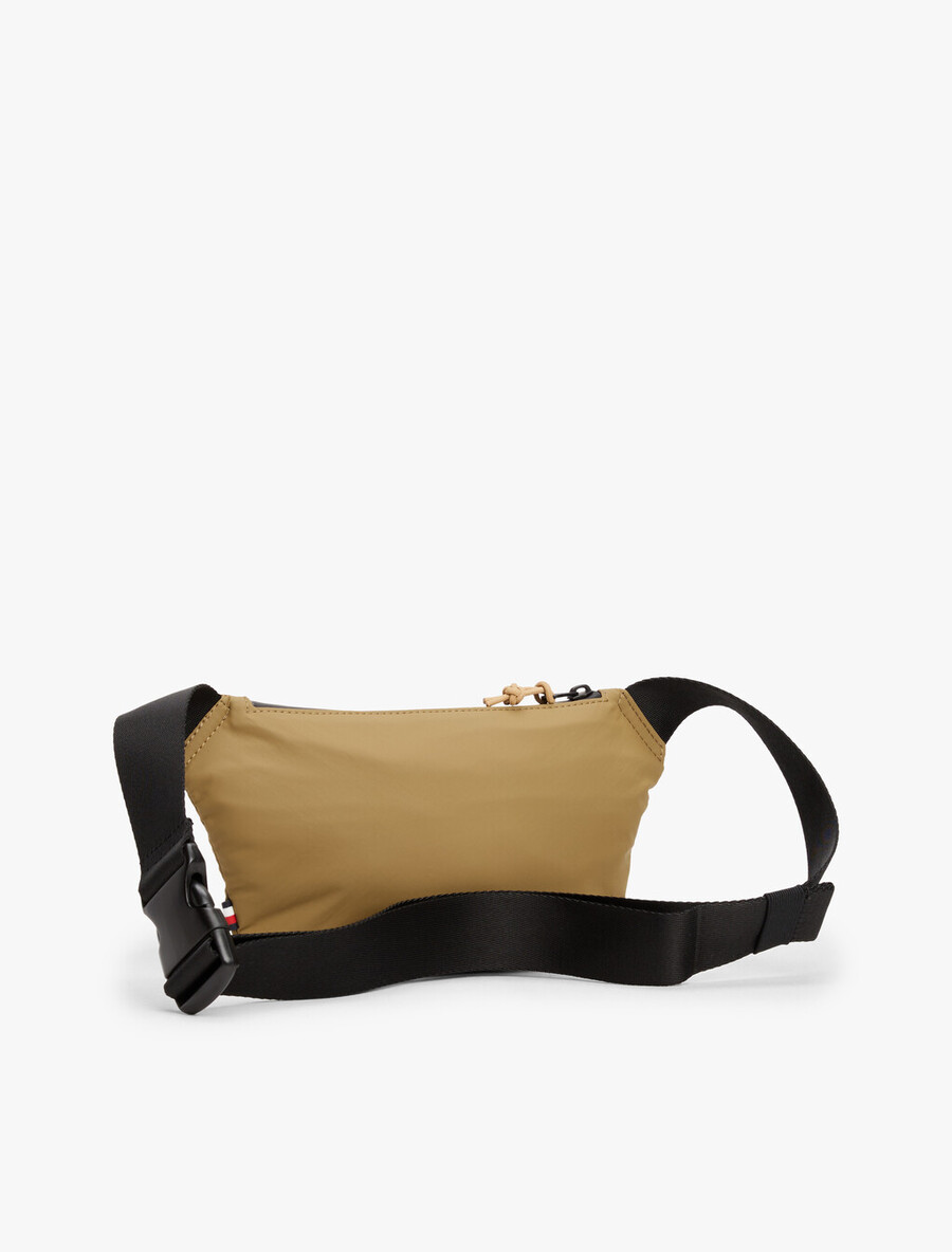 bauchtasche mit strukturierter logo-oberfläche