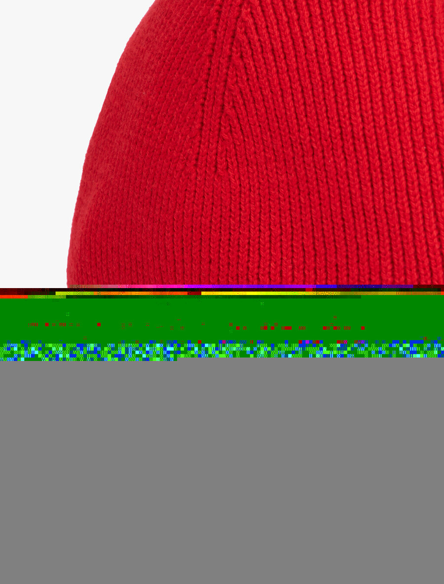 hilfiger flag beanie mit kaschmir