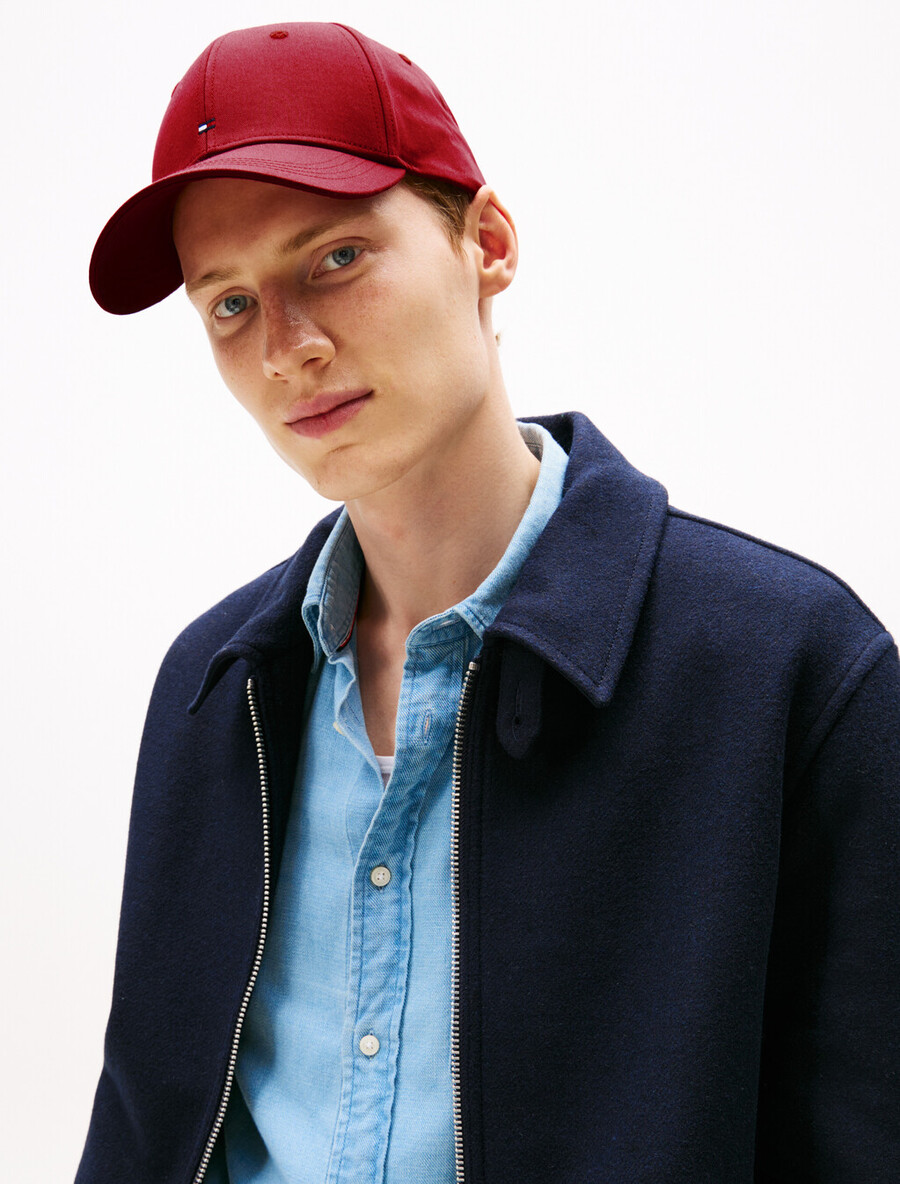 hilfiger flag six-panel baseball cap
