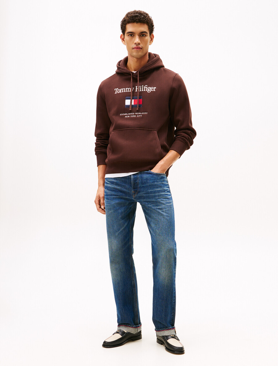 logo-stickerei flex-fleece-kapuzenpullover