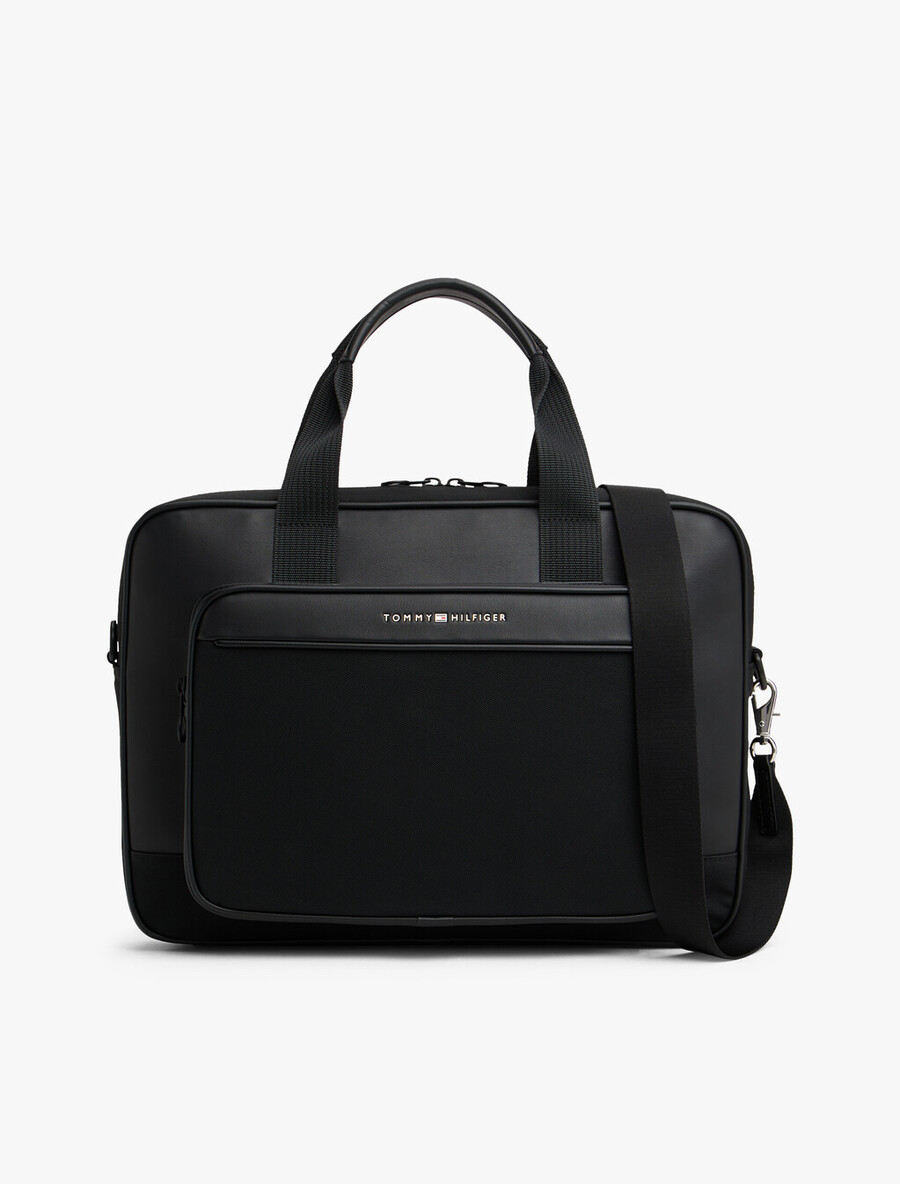 laptoptasche mit metalllogo