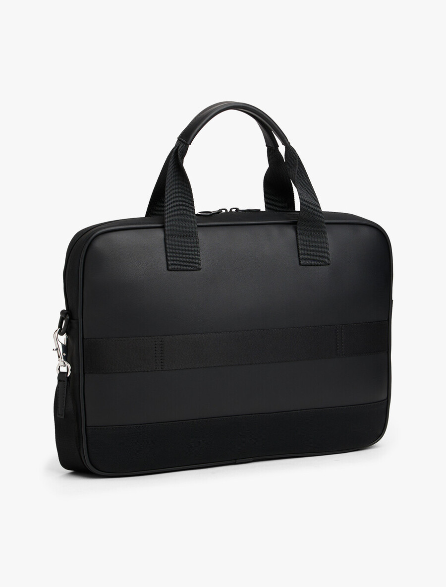 laptoptasche mit metalllogo