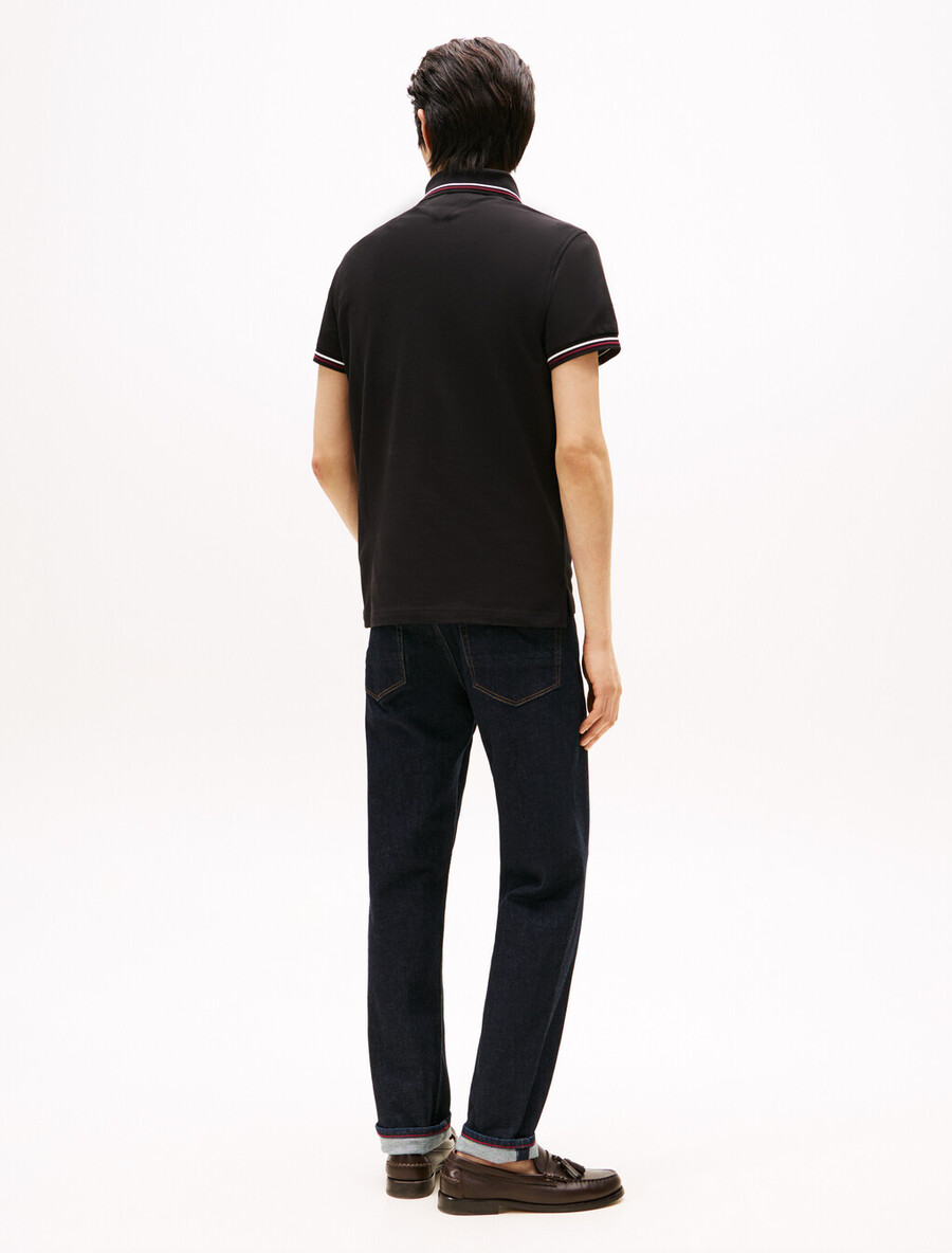 tipped slim polo