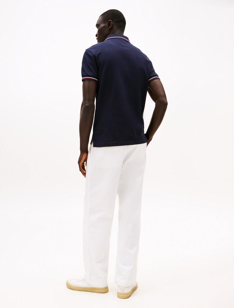 tipped slim polo