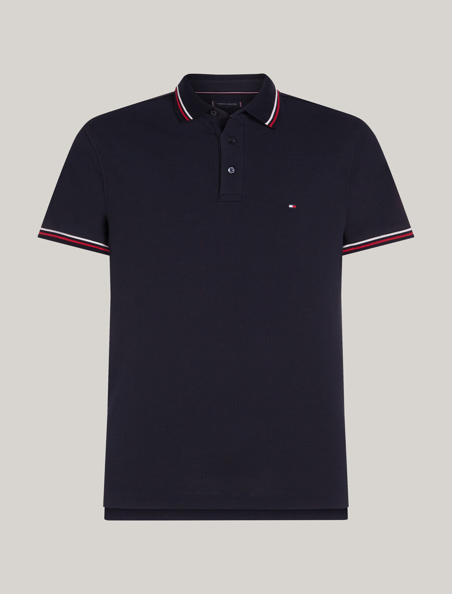 tipped slim polo
