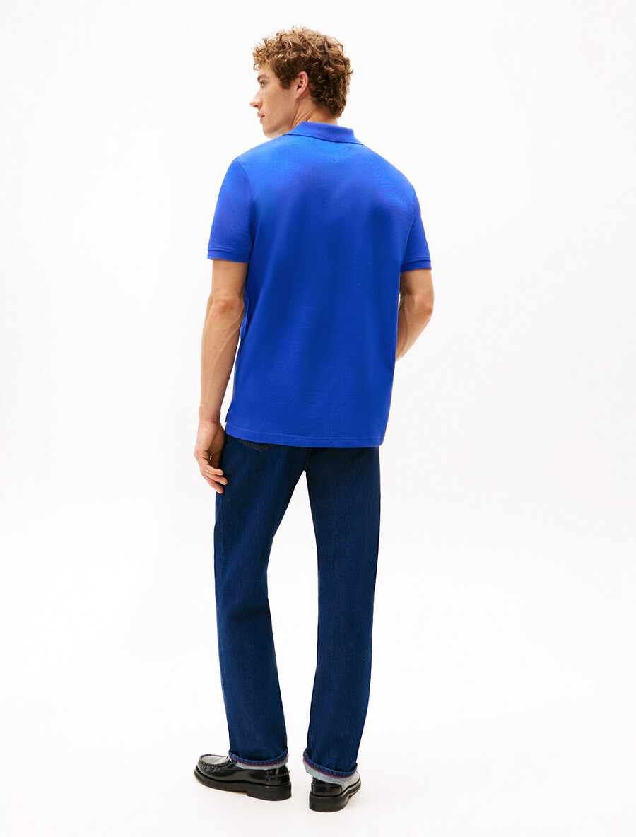 polohemd mit tartan-knopfleiste regular