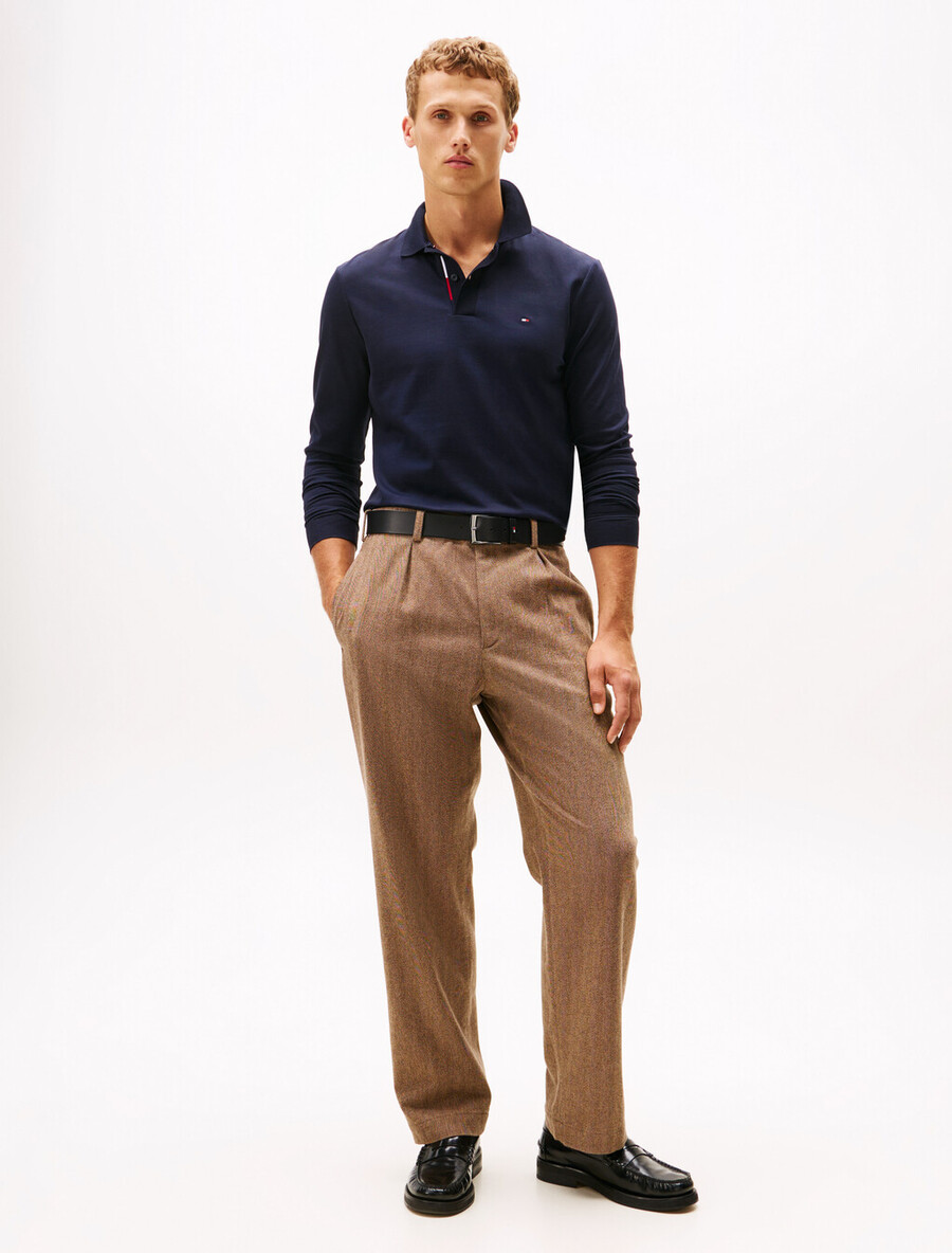 mercerisiertes jacquard-polo