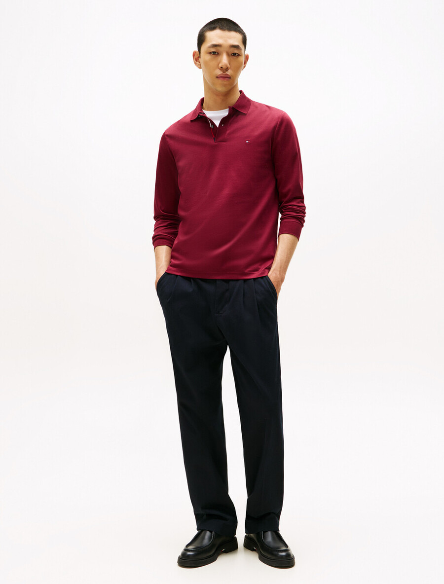 mercerisiertes jacquard-polo