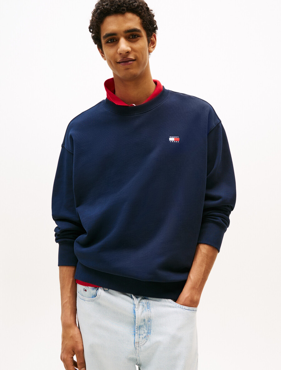 lässiges sweatshirt mit logo-aufdruck