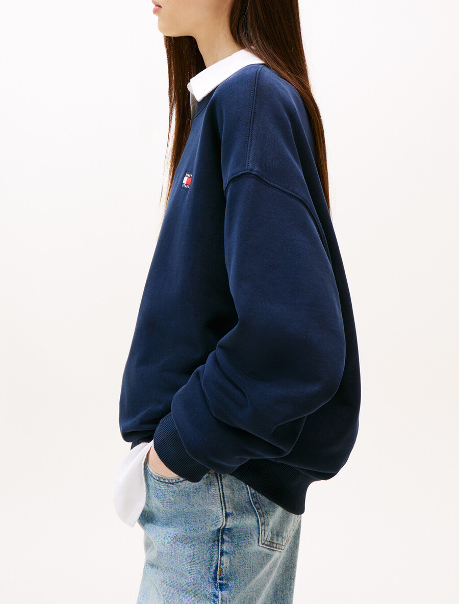 lässiges sweatshirt mit logo-aufdruck