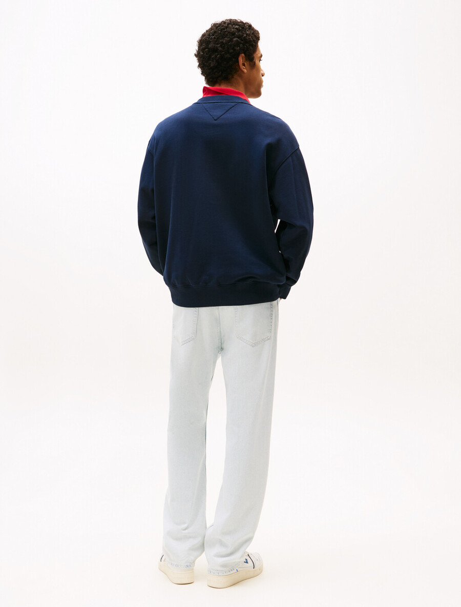 lässiges sweatshirt mit logo-aufdruck