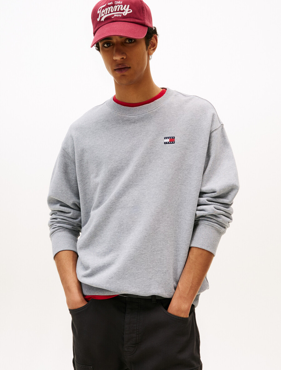 lässiges sweatshirt mit logo-aufdruck