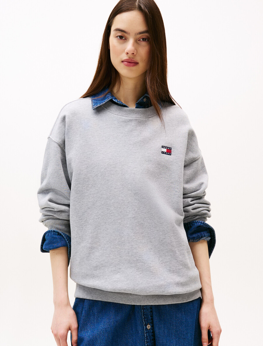 lässiges sweatshirt mit logo-aufdruck