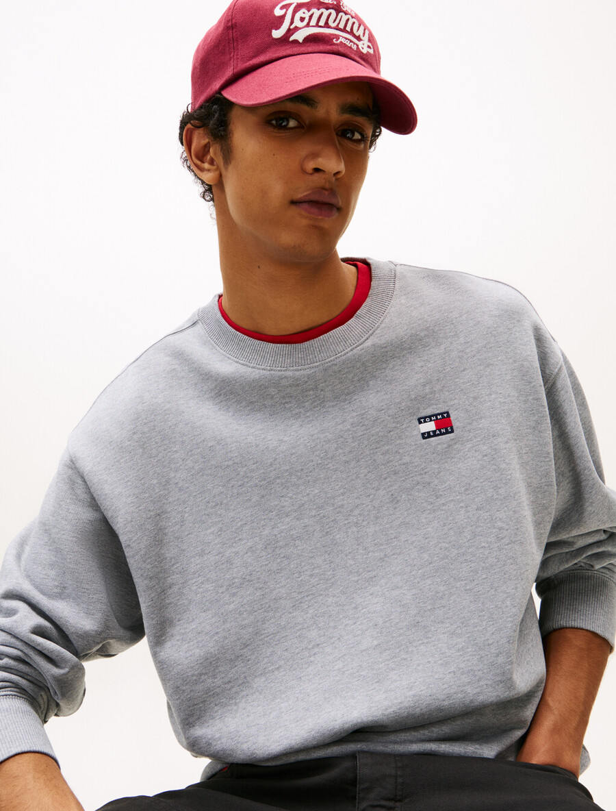 lässiges sweatshirt mit logo-aufdruck