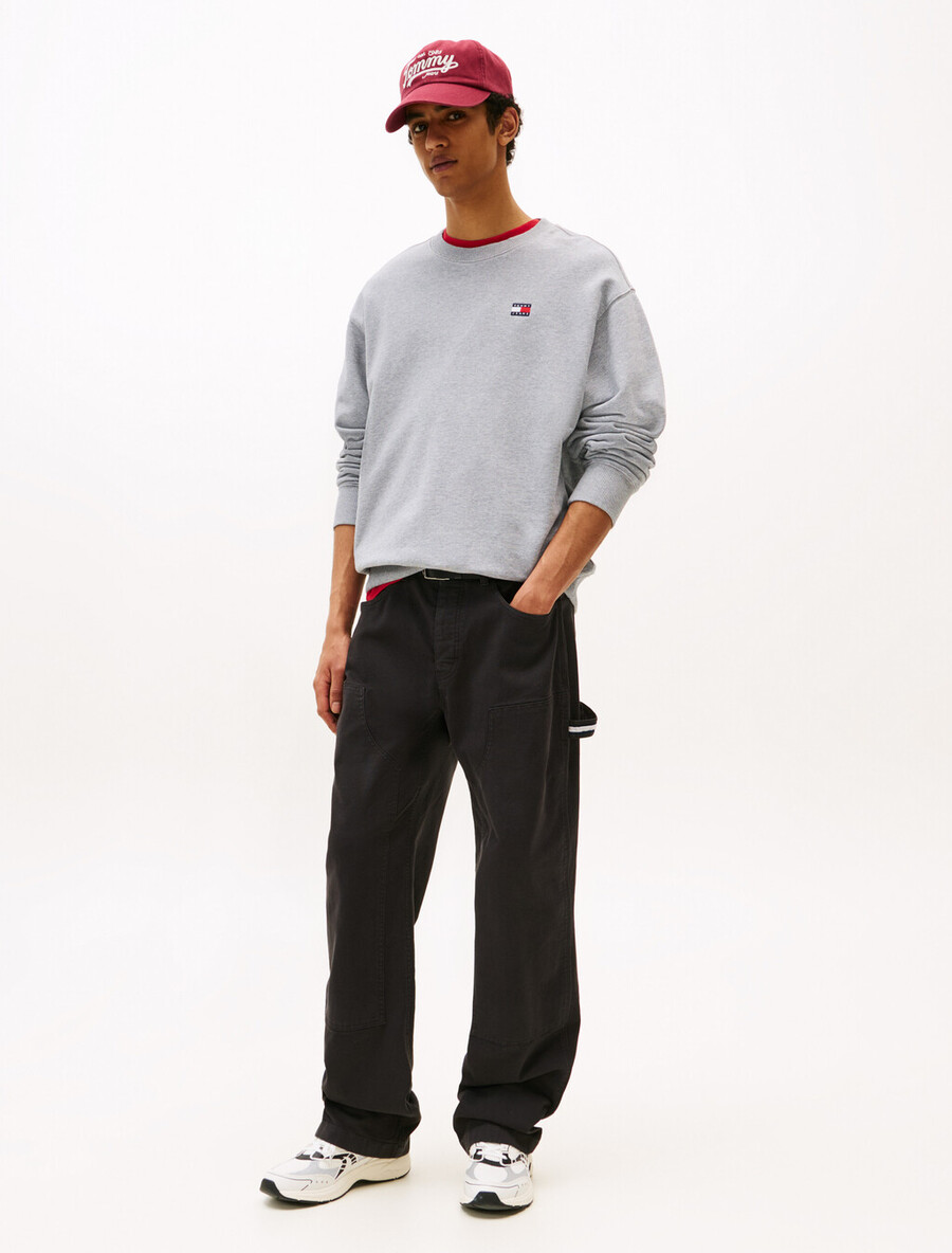 lässiges sweatshirt mit logo-aufdruck