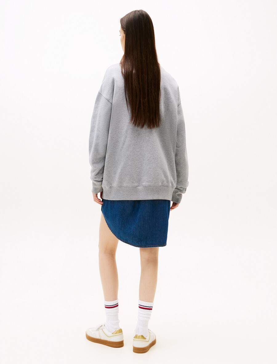 lässiges sweatshirt mit logo-aufdruck