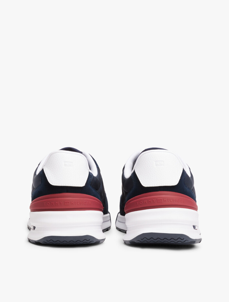 retro nylon mix runner sneaker
