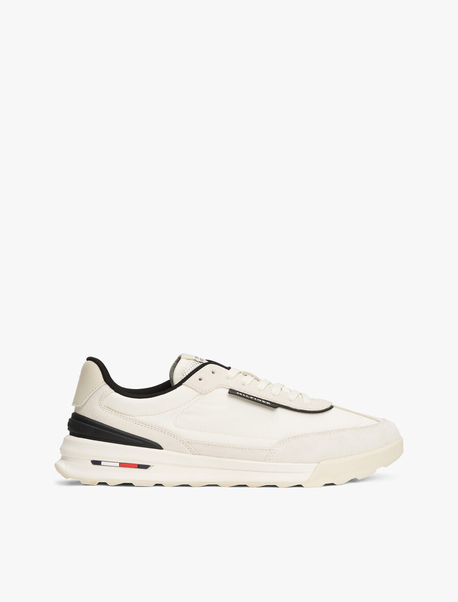 retro nylon mix runner sneaker