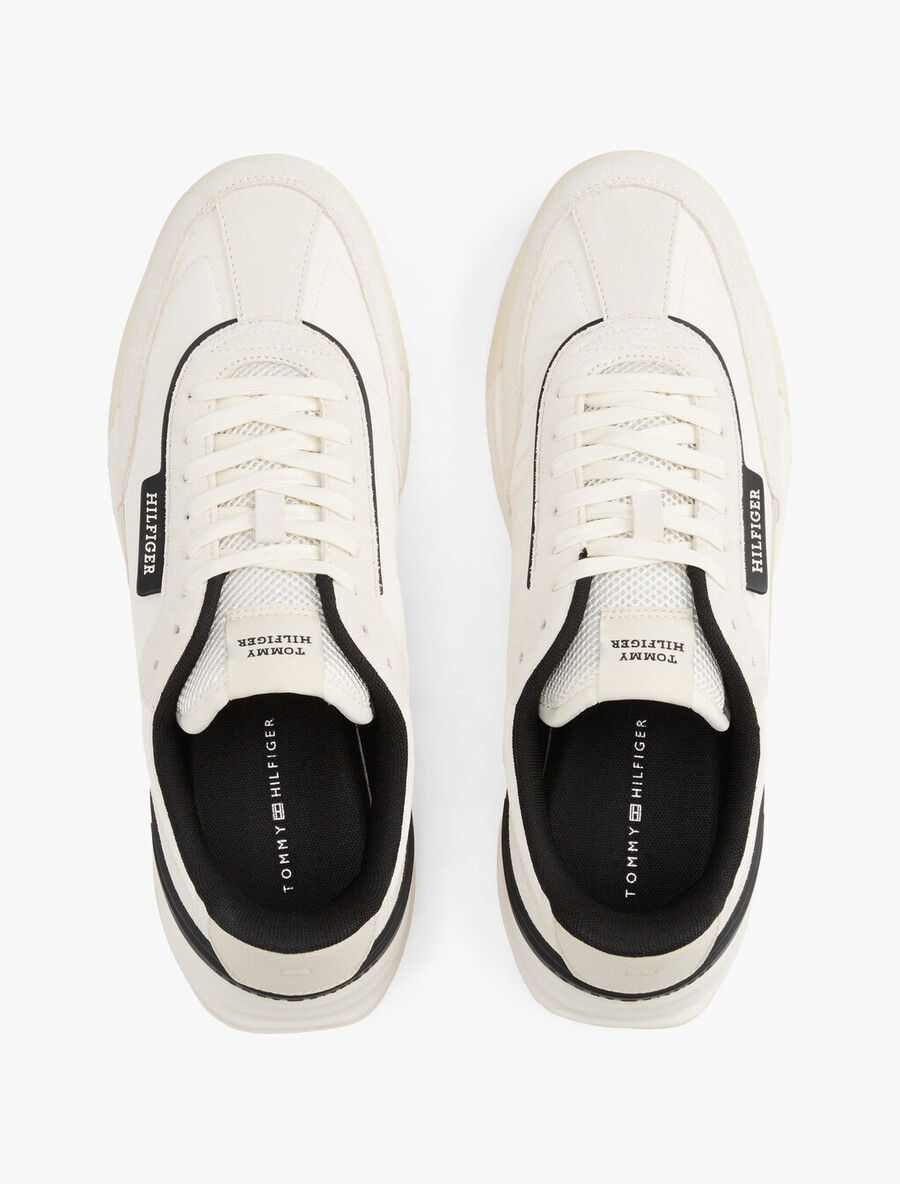 retro nylon mix runner sneaker