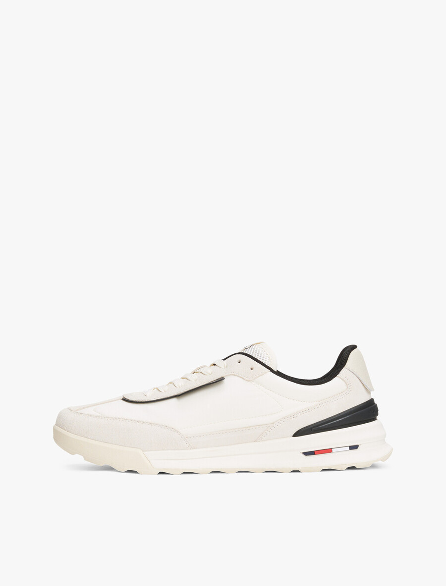 retro nylon mix runner sneaker