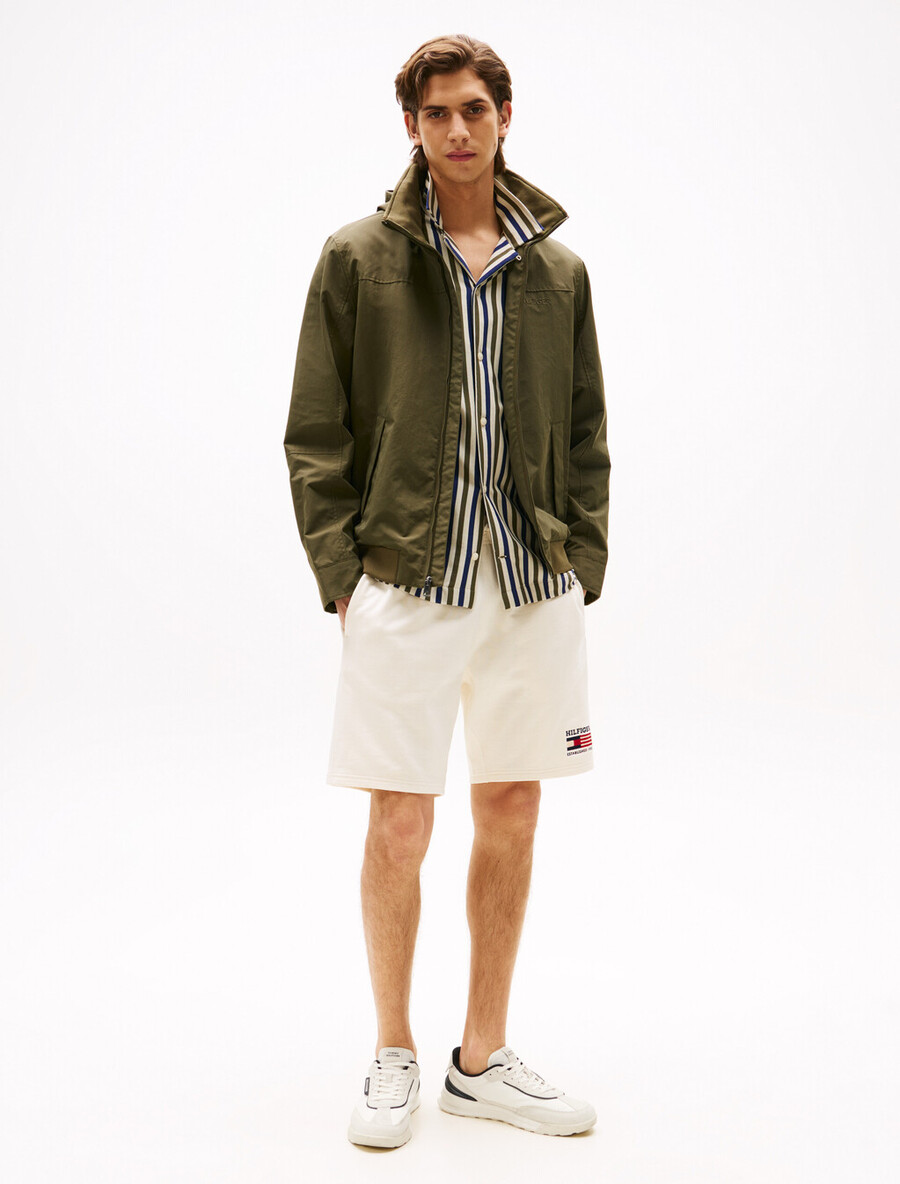 retro nylon mix runner sneaker