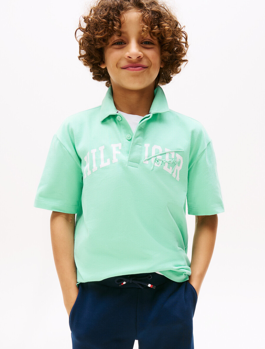 boys archive mixed graphic polo