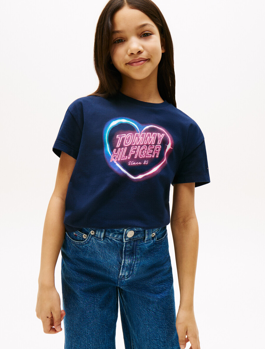 lässiges t-shirt mit fotodruck