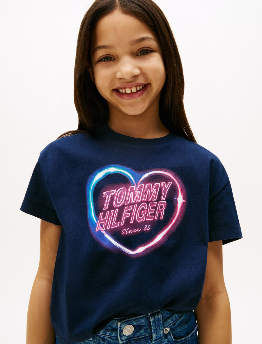 lässiges t-shirt mit fotodruck