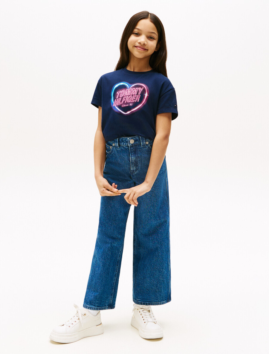 lässiges t-shirt mit fotodruck