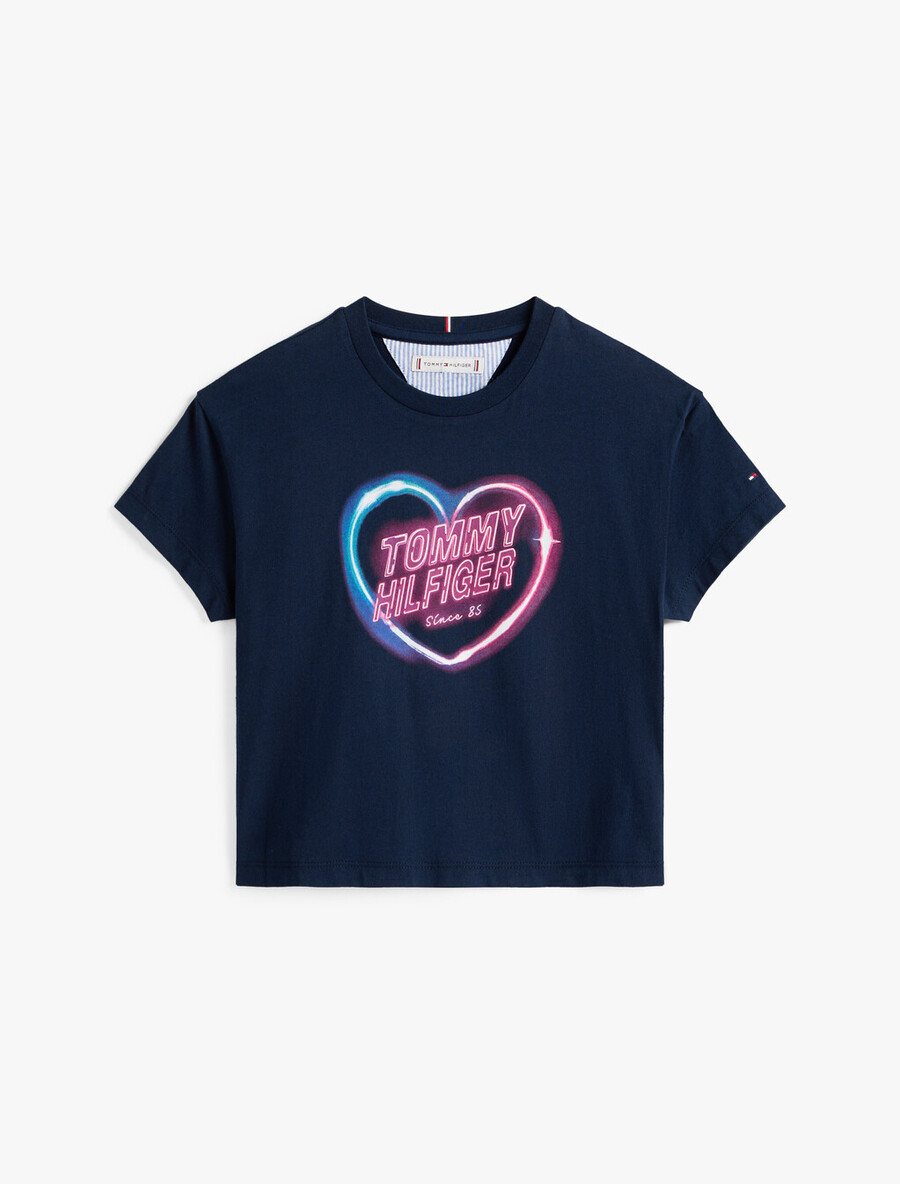 lässiges t-shirt mit fotodruck